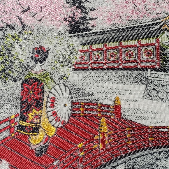 Vintage Chinese Silk Embroidered Tapestry c.1969